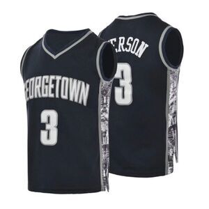 GENERIC - NWT Men’s Lg Allen Iverson (3) Georgetown Hoyas College Jersey Replica